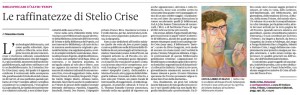 L'articolo di Massimo Gatto su Stelio Crise