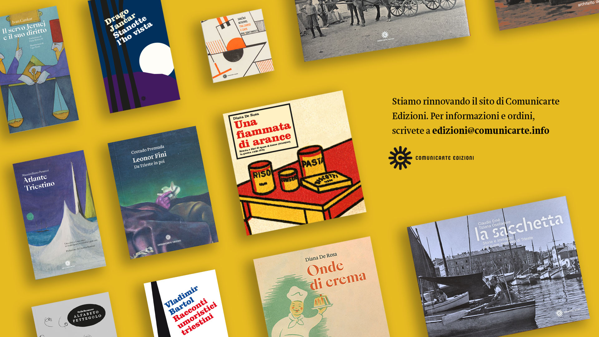 Comunicarte Edizioni: sito in aggiornamento. Per informazioni e ordini scrivere a edizioni@comunicarte.info.